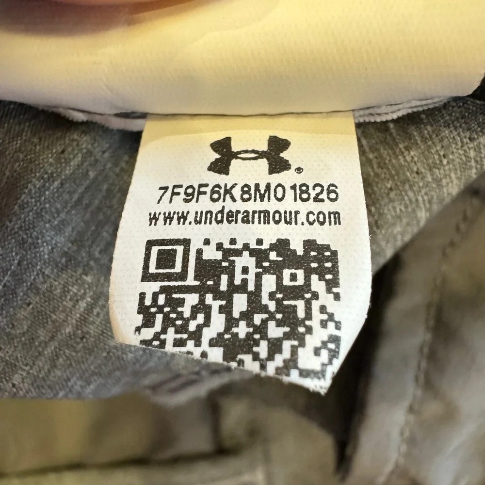 Under Armour Pants Mens 38‎ x32 Gray Chino Golf Performance Match Play Stretch *